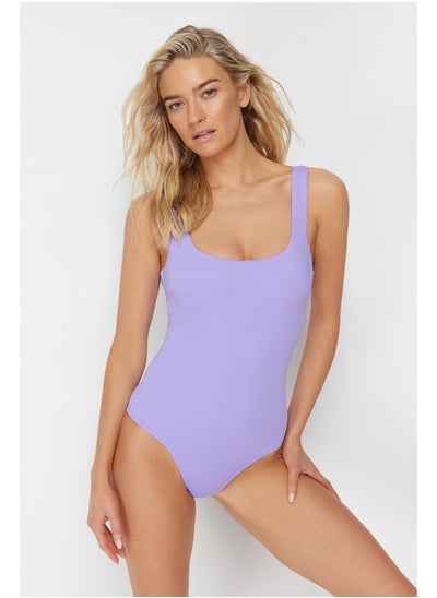 اشتري Lilac Square Neck Regular Swimsuit TBESS22MA0005 في مصر