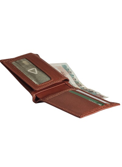 Buy Wallet Men(sa 117) Leather Bifold Mens Wallet For Holder 2 ID Window 14 Card Holders with Box in Egypt