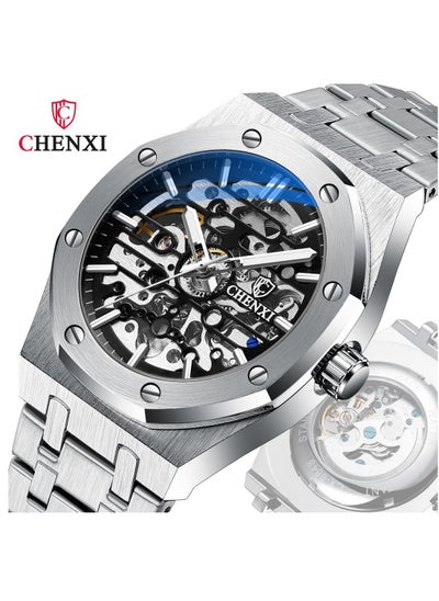 Buy Watches for Men Stainless Steel Luxury Luminous Water Resistant Automatic Mechanical Wristwatch 8848SIBK in UAE