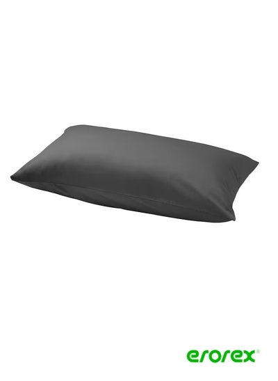 Buy Pillowcase dark grey 50x80 cm in Saudi Arabia