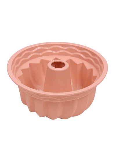 اشتري Silicon Fluted Tube Cake Pan, Non-Stick Bundt Pan for Baking, Heat Resistant & Dishwasher Safe 25x10.5cm في الامارات