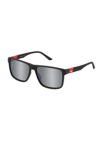 Buy Men's Square Shape Polarized  Sunglasses SFI522 58507P - Lens Size: 58 Mm - Matt Grey in Saudi Arabia