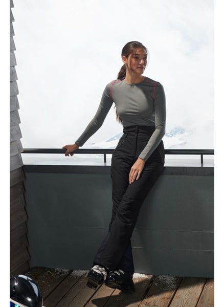 Buy Women Sportswear Fit Ski Pants, Black in UAE