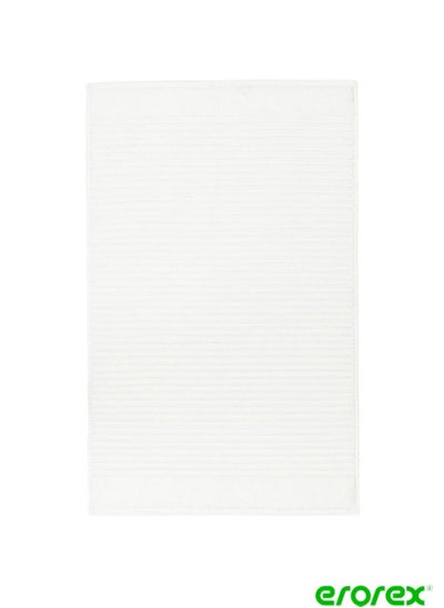 Buy Bath mat white 50x80 cm in Saudi Arabia