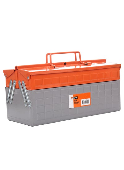 Buy Metal Toolbox 14 Inch | Iron Sheet Tool Box Red Metal Household Tool Storage in Saudi Arabia