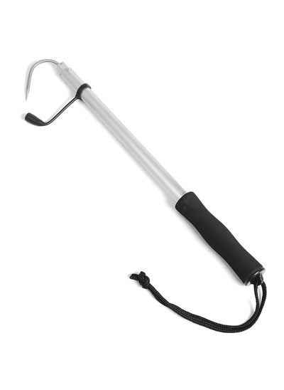 Buy Fishing Spear Hook Tackle Fish Landing Gaff, Folding 2 Section Extendable Telescopic Pole Handle in Saudi Arabia