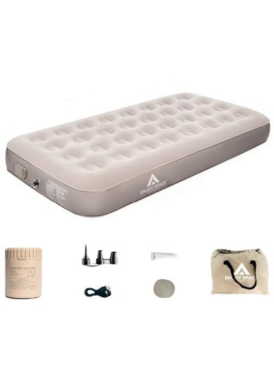 Buy Inflatable Mattress,Camping Air Mattresses,Air Bed with Built in Pump,Twin Air Mattress,Portable Air Mattress,for Home Camping Travel (Single/190 * 99 * 25cm) in Saudi Arabia