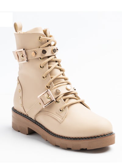 Buy Half Boot Leather-Beige in Egypt