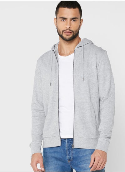 Buy Essential Zip Through Hoodie in UAE