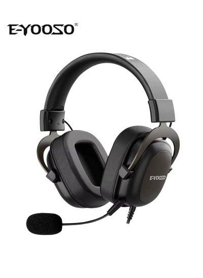 Buy H2828D Gaming Headphone,3.5mm Surround Sound Computer PC Laptop Headset Earphones Microphone for PS4 Switch Xbox-one in Saudi Arabia