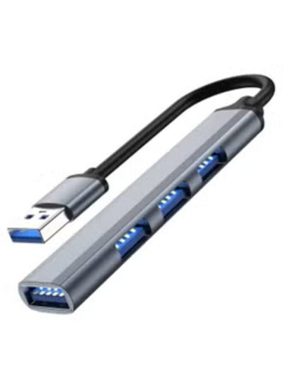 اشتري وصلات محور USB صغيرة، محور USB للكمبيوتر المحمول، موسع محور USB 3.0 بـ 4 منافذ، مركز بيانات محمول فائق النحافة ينطبق على أجهزة الكمبيوتر المحمول والماوس والكمبيوتر الشخصي وألومنيوم مقسم USB ومحطة محول USB في السعودية