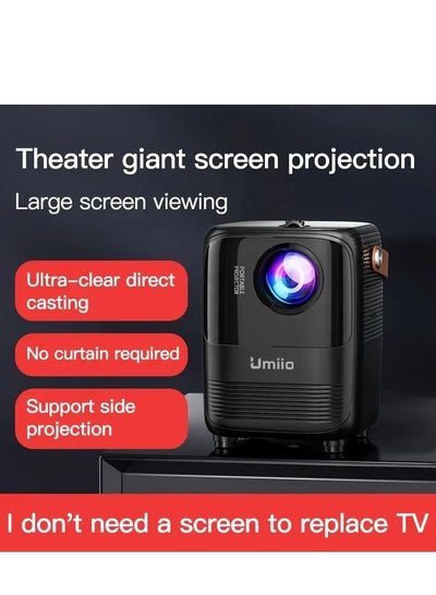 Buy Portable Chip Intelligence 5G Projector Support WiFi Bluetooth HD With Aspect Ratio For Home in UAE