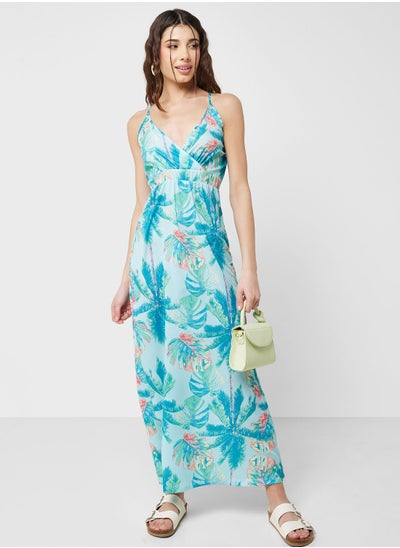 Buy Strappy Printed Dress in UAE