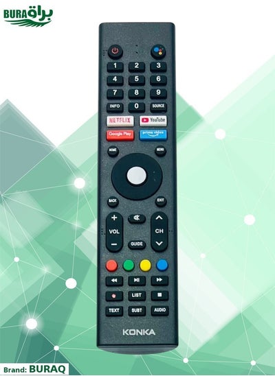 Buy KONKA Smart TV Remote - Replacement Remote Control Compatible For Konka OLED TVs , LED TVs with Smart Short Keys in Saudi Arabia