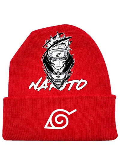 Buy Naruto Knitted Cartoon Printed Hat in Saudi Arabia