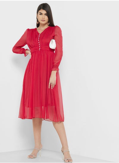 Buy Ruched A-Line Dress in Saudi Arabia