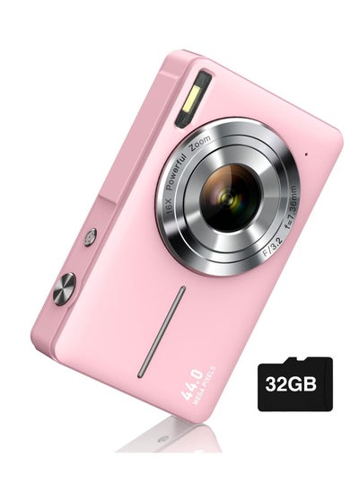 Buy Digital Camera, FHD 1080P Camera, Digital Point and Shoot Camera with Zoom Anti Shake, Compact Small Camera for Boys Girls Kids in Saudi Arabia