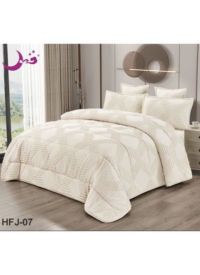 Buy Summer Comforter Set For One And A Half 4 Pieces Embroidered With A Modern Design in Saudi Arabia