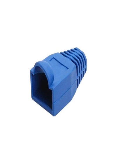 اشتري Bolien Plastic Cat5E Cat6 Ethernet RJ45 Cable Cap - 100 Pieces Dark Blue في الامارات