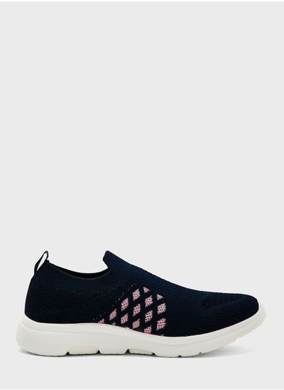 اشتري Textured Slip-On Walking Shoes في الامارات