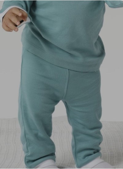 Buy Pikkaboo Organic Pyjama Bottoms 0-3m Mint in UAE