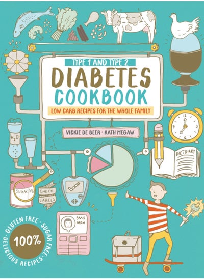 Buy Type 1 and Type 2 Diabetes Cookbook : Low carb recipes for the whole family in Saudi Arabia