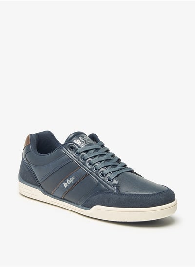 اشتري Men's Logo Detail Sneakers with Lace-Up Closure في الامارات