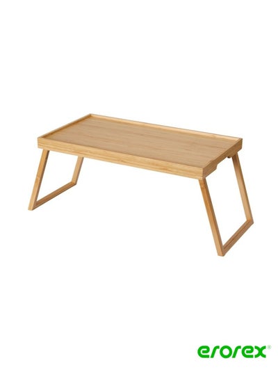 Buy Bamboo Bed Tray Natural wood in Saudi Arabia