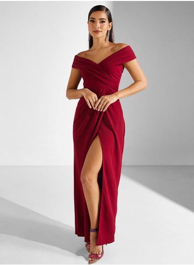 Buy Bardot Knitted Wrap Dress in UAE