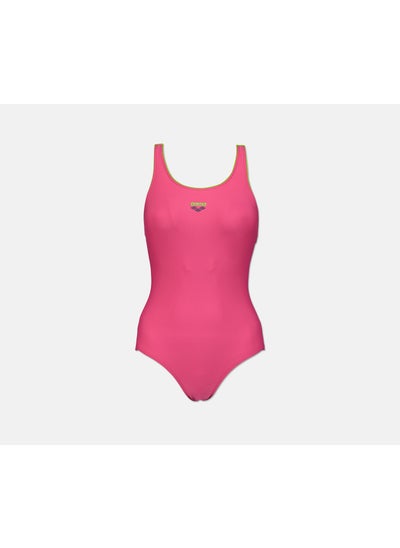 Buy Women Variation One Piece Swimsuit, Freesia Rose and Leaf and Plum in Saudi Arabia