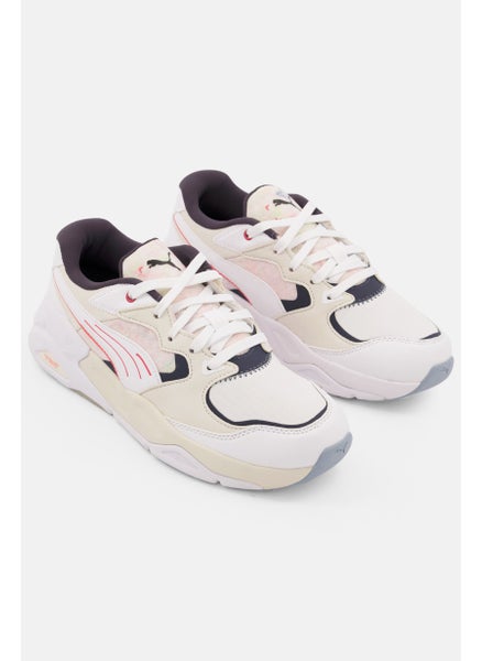 Buy Women Trc Mira Re-Collection Lace Up Sport Shoes, Off White Combo in Saudi Arabia