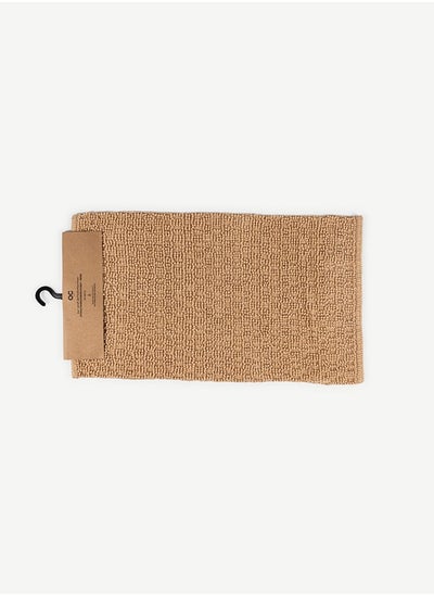 اشتري Ayoka Handloom Bath Mat Beige في الامارات