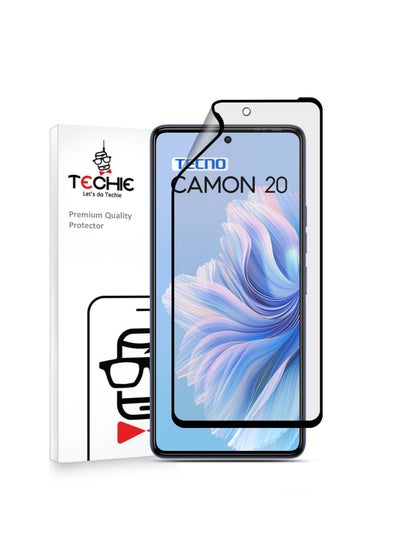 Buy Techie 9D Matte Ceramic Screen Protector Film for Tecno Camon 20 – Smooth Feel Anti Fingerprint Bubble Free in Saudi Arabia