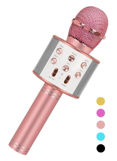 Buy Toys For 7 8 9 10 11 Years Old Girls,Best Present Gifts For 6-15 Years Old Girl Boy,Bluetooth Wireless Karaoke Machine, Party Favor for Teen Boys Girls Toys Age 4-12 Gifts Toys for Teens Boy Rose Gold in UAE