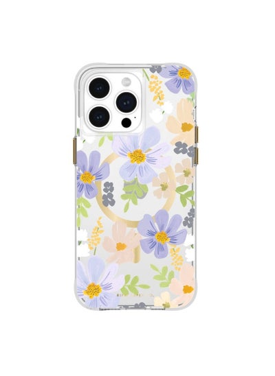 Buy iPhone 15 Pro Max Case with Magsafe - Printed in full color and foil stamped - Imported - Pastel Marguerite in UAE