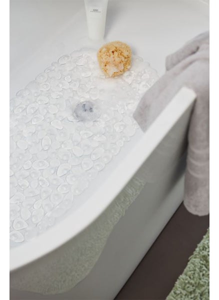 اشتري Silicone Bath Mat 75 x 36 cm, Transparent في الامارات