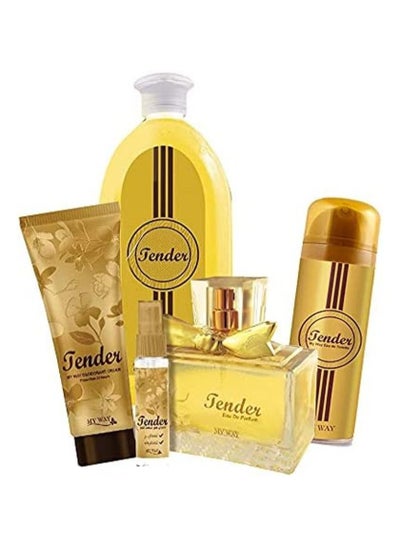 Buy Tender set My Way It includes Perfume , spray, 700 ml shower, deodorant cream and hair perfumed spray 20cm in Egypt