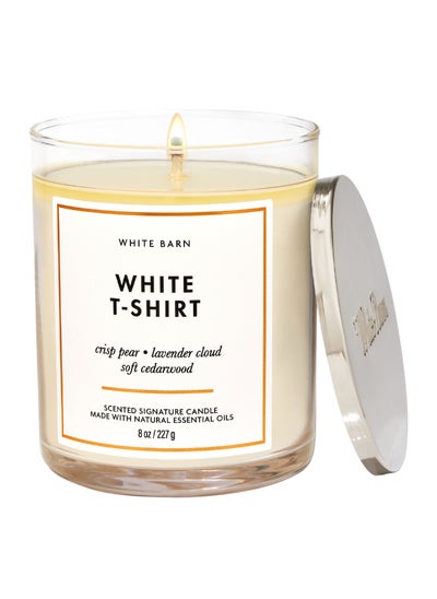 اشتري White T-Shirt Signature Single Wick Candle في الامارات