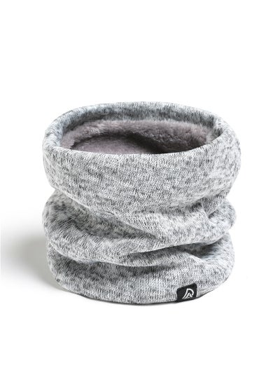 اشتري Mens Knitted Fleece Collar Winter Warm Neck ScarfWB35-1 Gray WB35-1 Gray في الامارات