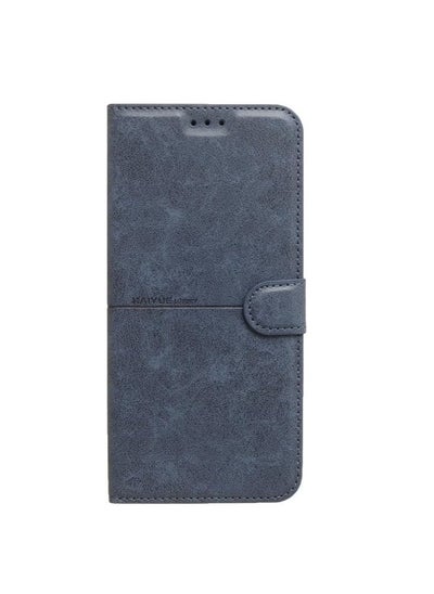 Buy For Xiaomi Redmi Note 10 Kaiyue Flip Wallet Leather Case Cover Protector Camera - Blue in Egypt