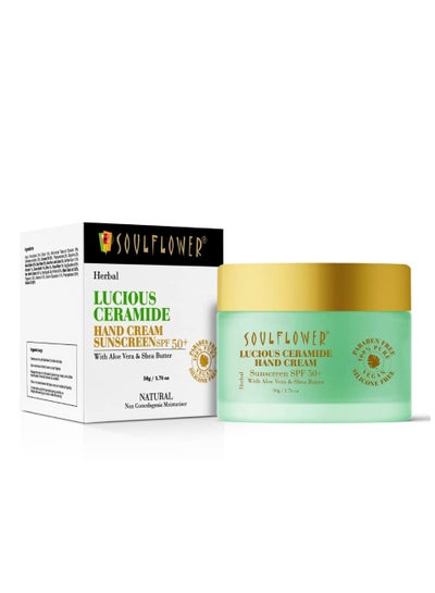 Buy Soulflower Lucious Ceramide Hand Cream and Sunscreen with SPF 50+ in UAE