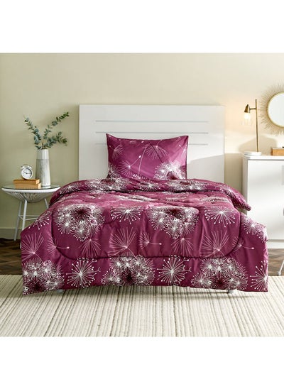 Buy Flora Charl 2-Piece Twin Microfiber Comforter Set in UAE