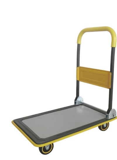 Buy Heavy-Duty Platform Hand Truck with 5" Casters - 300kg Capacity - Ideal for Warehouses, Factories, and Retail Stores in UAE