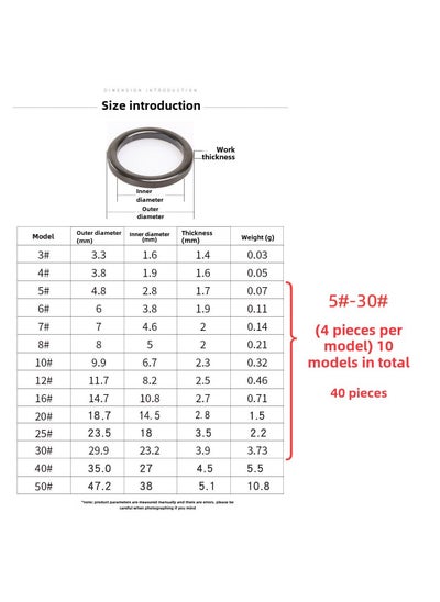 Buy Ceramic Magnetic Rings for Fishing Rods 1 set of 5#-30#(4 each) in Saudi Arabia