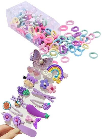 Buy 114 Piece Sets Various Hair Clips Hair Band Hair Rings for Children Girls Toddlers in UAE