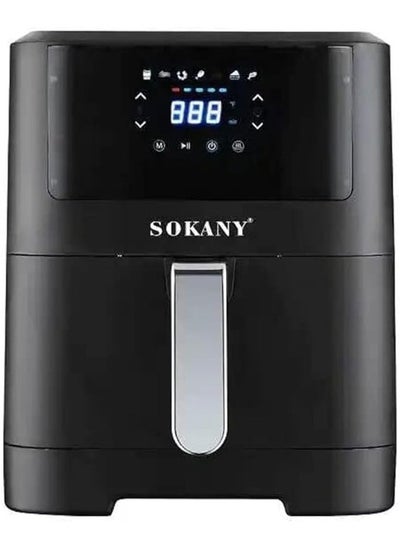 Buy Sokany Digital 8L SK-8043 Touch Screen Stainless Steel Pan Digital Control Smart Air Pan with 8 Pre-set Recipes in Egypt