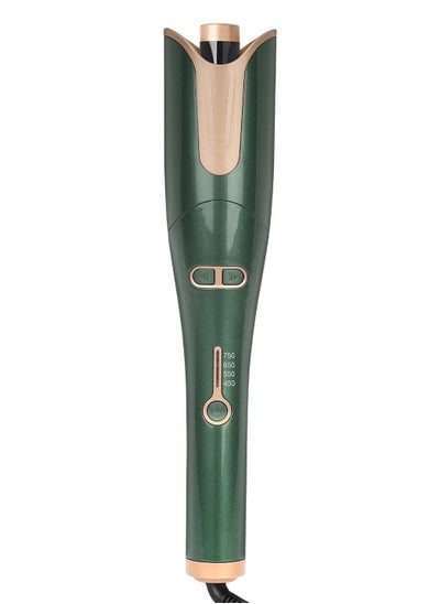 اشتري Uliova Auto Hair Curler, Automatic Rotating Hair Curling ,4 Adjustable Temperature,Ceramic Roller Wand Fast Heating Curler (Green) في السعودية