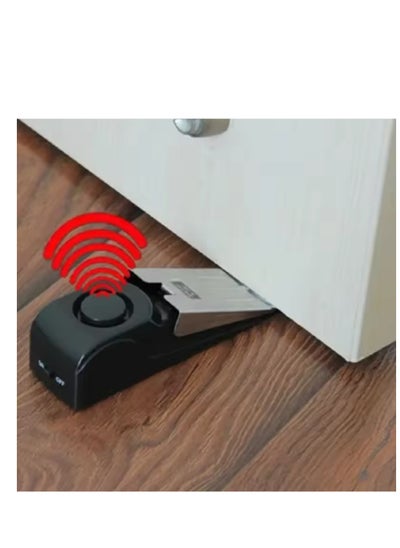 اشتري Door Stop Alarm Anti-theft Burglar Stop System Wedge Shaped Door Stop Stopper Alarm Block Blocking System for Hotel Home في الامارات