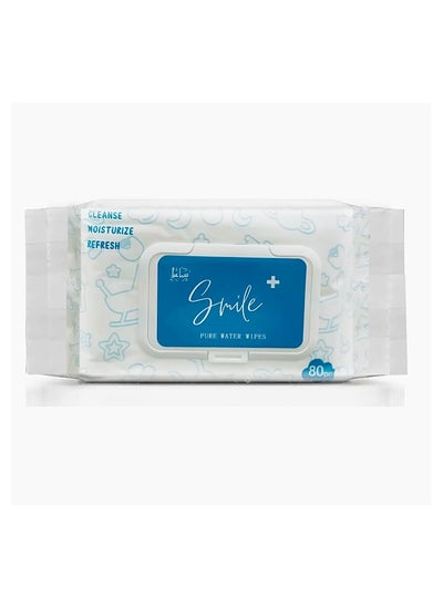 Buy Smile Pure Water Wipe 80's in UAE