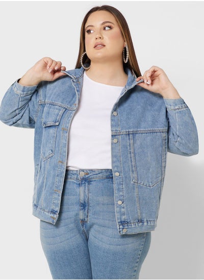 Buy Pocket Detail Denim Jacket in UAE